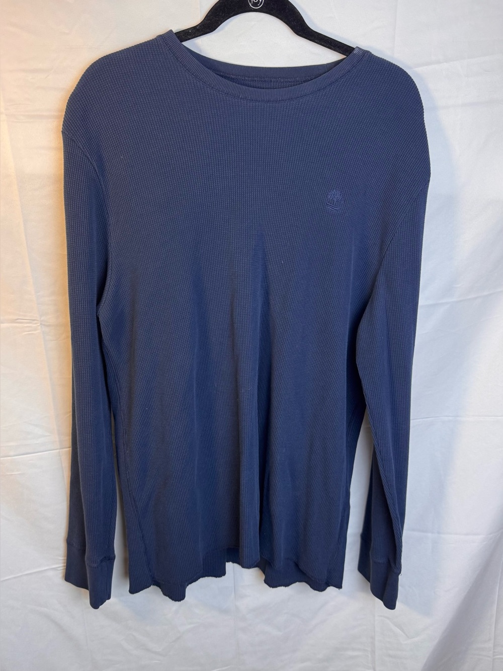 Timberland Dark Blue Long Sleeve Waffle Thermal